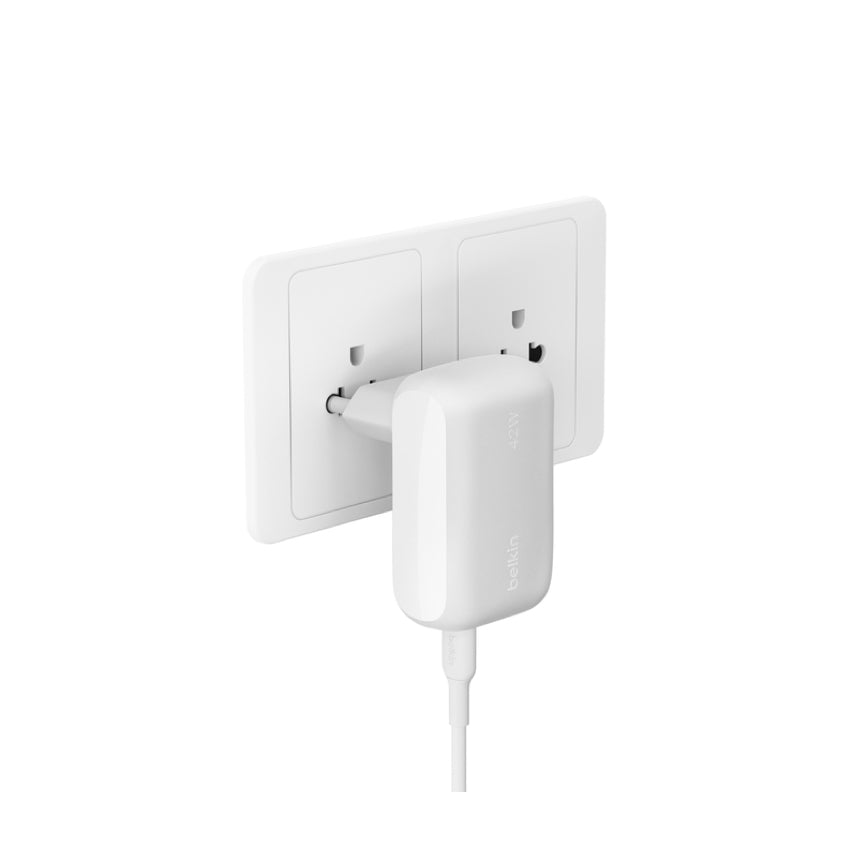 Belkin BOOST CHARGE Dual USB-C 30W and USB-A 12W PPS Charger 42W TH