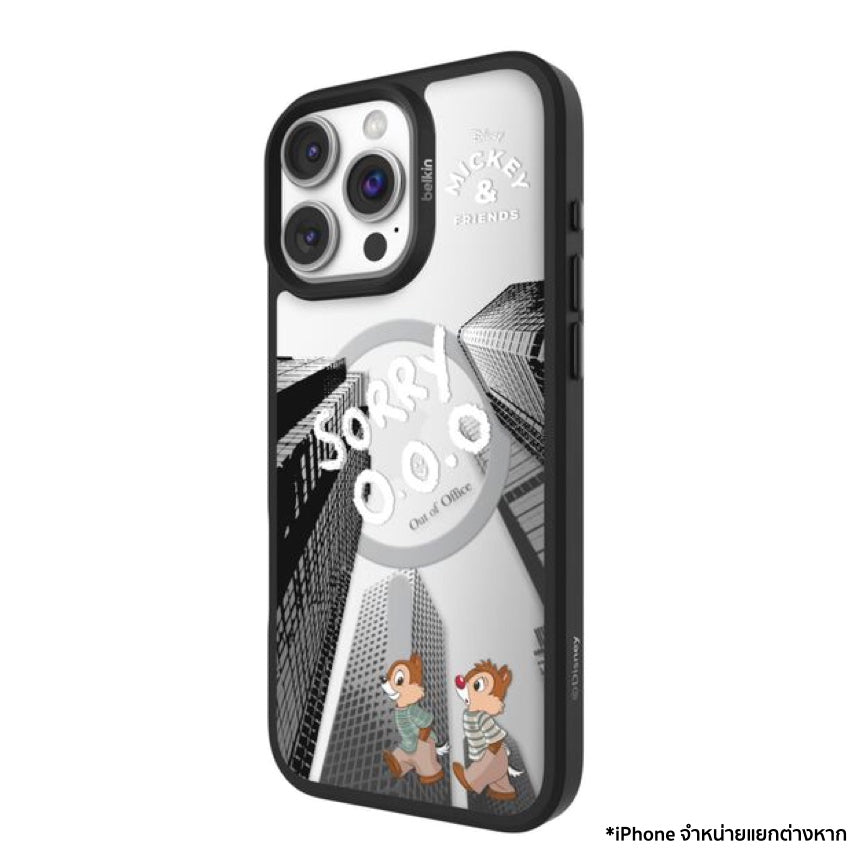 Belkin SHEERFORCE Magnetic Treated Protective Phone Mirror Case for iPhone 16 Pro - Chip and Dale