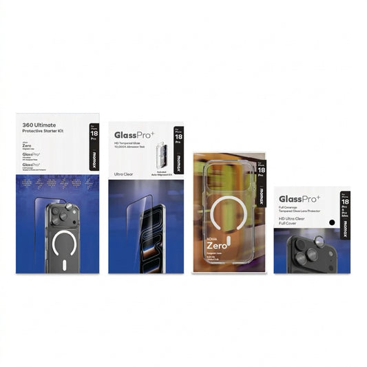 เซ็ทสุดคุ้ม iPhone 18 Pro Momax Soma Zero Magnetic ใส PC+TPU พร้อมกระจกกันรอยและฟิล์มเลนส์กล้อง ดีไซน์บางใส ปกป้องรอบด้าน 