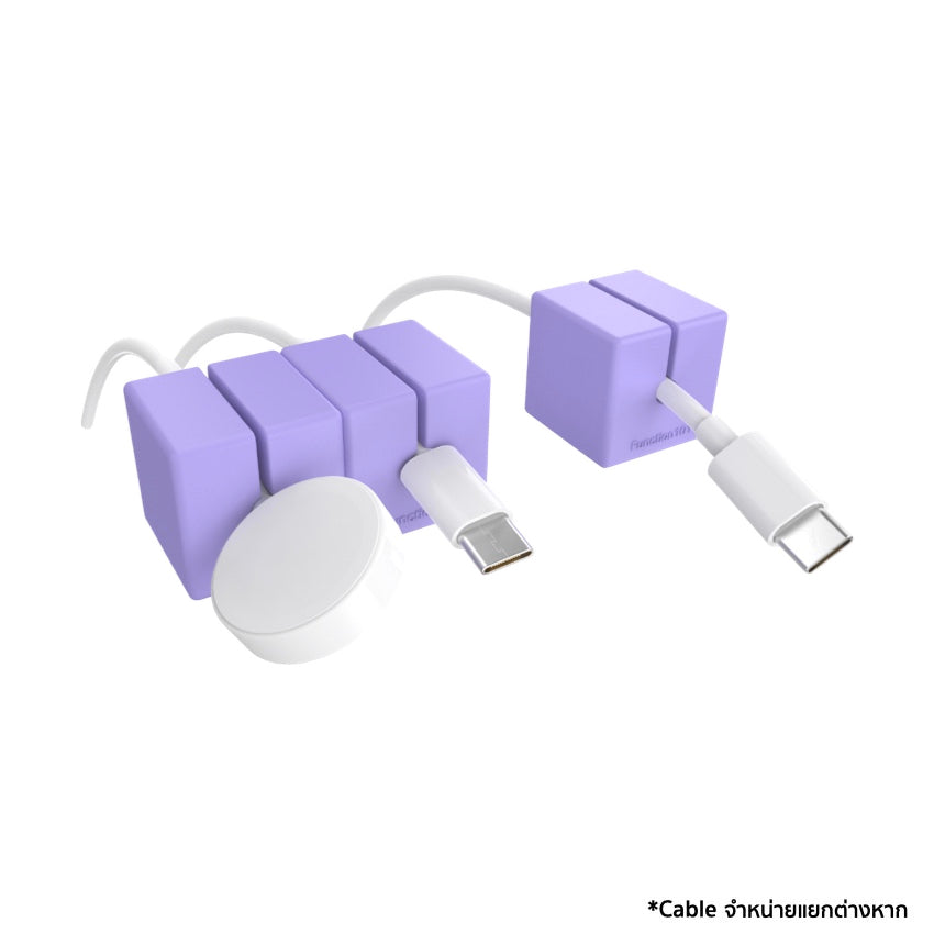 อุปกรณ์จัดการสายเคเบิล Function 101 Cable Blocks (3 ชิ้น) สี Purple