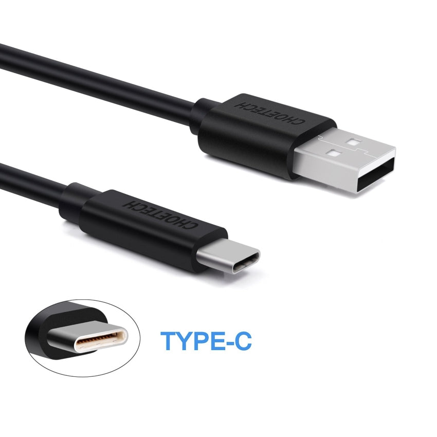 Choetech USB-A to USB-C PVC Cable 1 m - Black