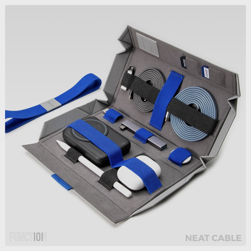 สายชาร์จ Function 101 Neat C to C Magnetic Flat ความยาว 1 เมตร รองรับกำลังไฟ 60W สี Blue