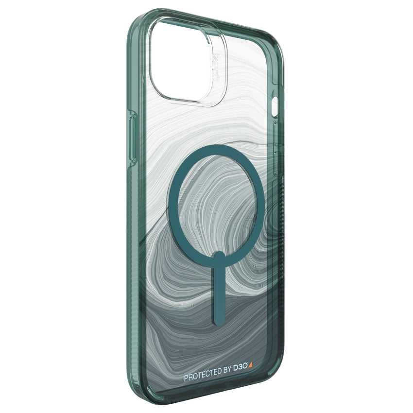 เคสกันกระแทก iPhone 14 Plus Gear4 Milan Snap สี Green Swirl