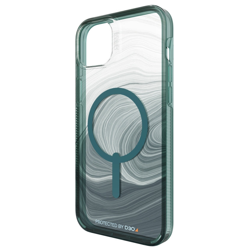 เคสกันกระแทก iPhone 14 Plus Gear4 Milan Snap สี Green Swirl