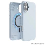 เคสกันกระแทก iPhone 16 Plus Magnetic Silicone รองรับ MagSafe สี Light Blue