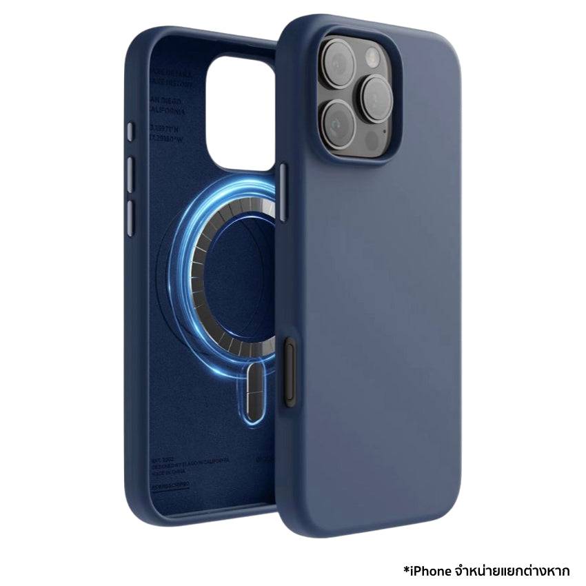 Elago Magnetic Silicone case for iPhone 16 Pro Max - Jean Indigo