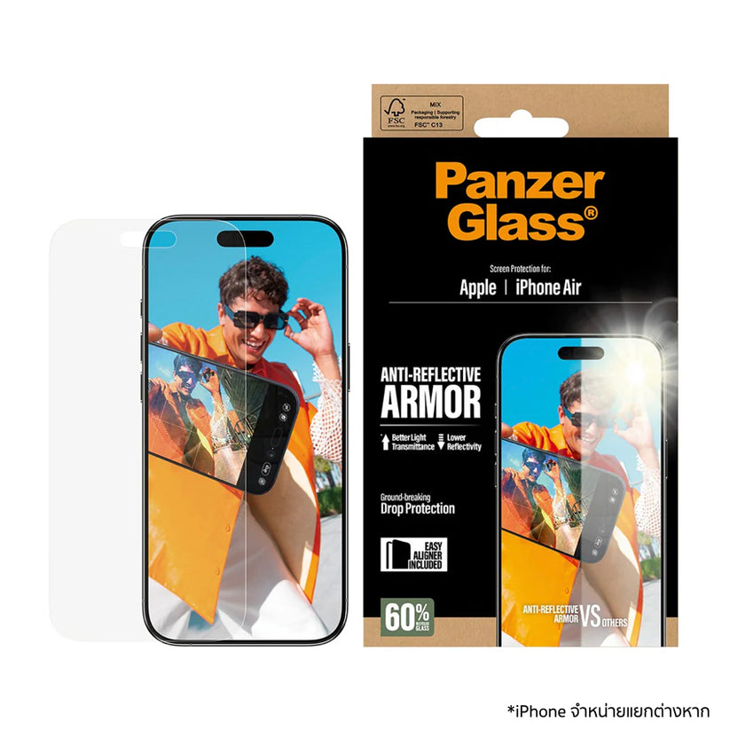 ฟิล์มป้องกันหน้าจอ iPhone Air PanzerGlass Anti-Reflective แข็งแรงทนทาน