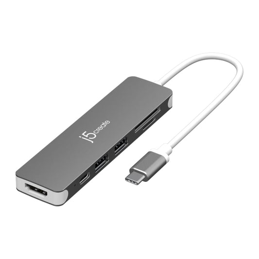 ฮับ USB-C แบบหลายพอร์ต J5 6-in-1 USB-C to 4K HDMI, PD 3.0 100W