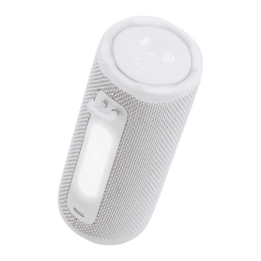 ลำโพงพกพา JBL GRIP สีขาว กันน้ำและทนทานต่อการใช้งานกลางแจ้ง