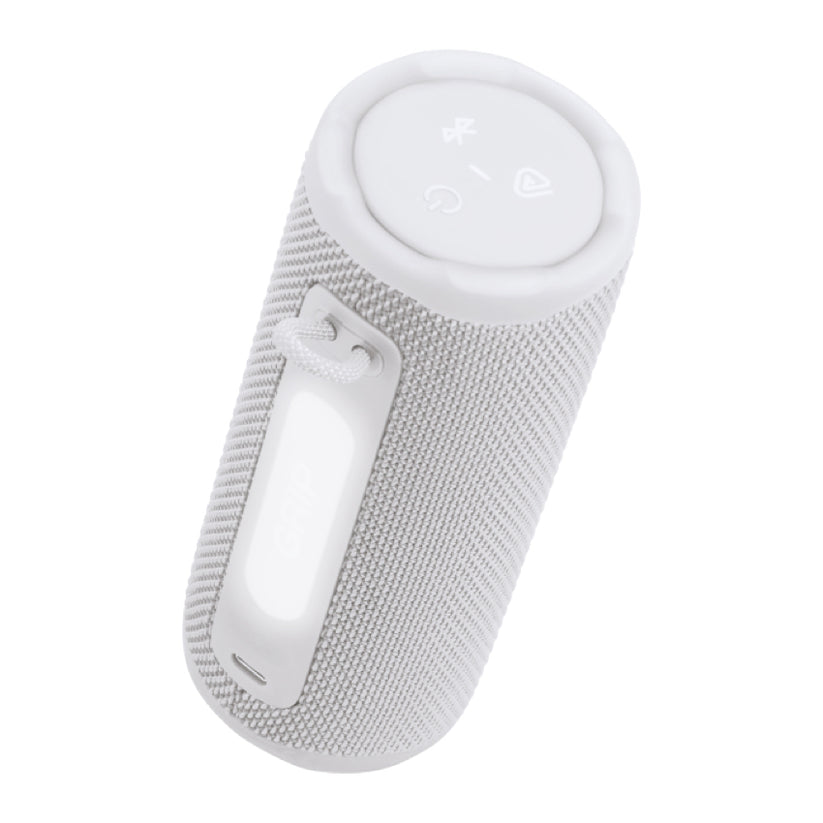 ลำโพงพกพา JBL GRIP สีขาว กันน้ำและทนทานต่อการใช้งานกลางแจ้ง