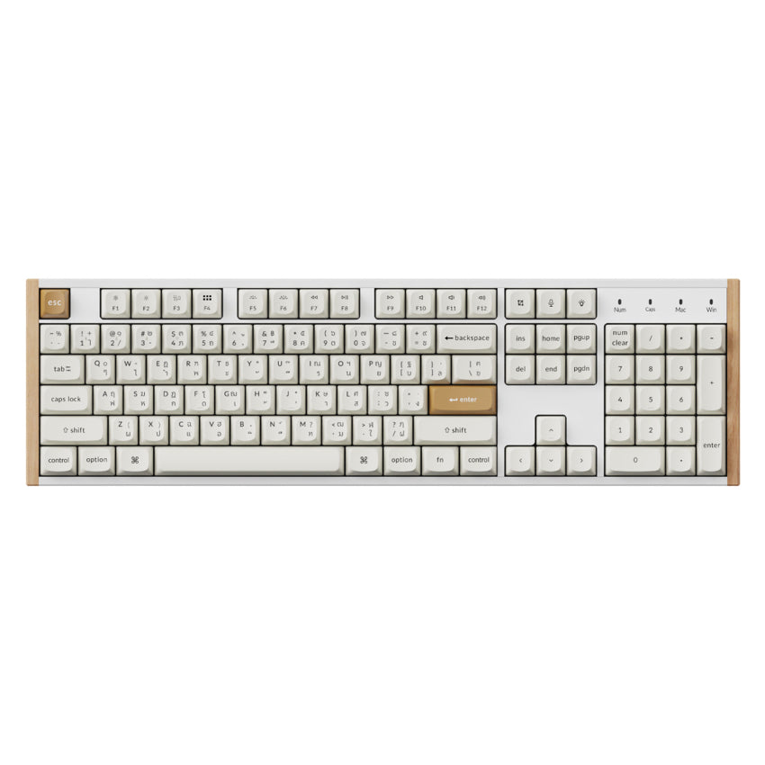 คีย์บอร์ด Keychron K10 HE Wireless Magnetic Switch สีขาว พลังแม่เหล็กตอบสนองไว เชื่อมต่อไร้สาย ใช้งานสะดวก เหมาะสำหรับงานและเกม