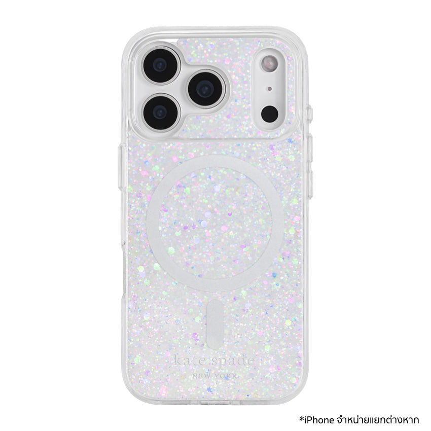 เคส iPhone 17 Pro Kate Spade Print MagSafe ลาย Chunky Glitter Iridescent แวววาว