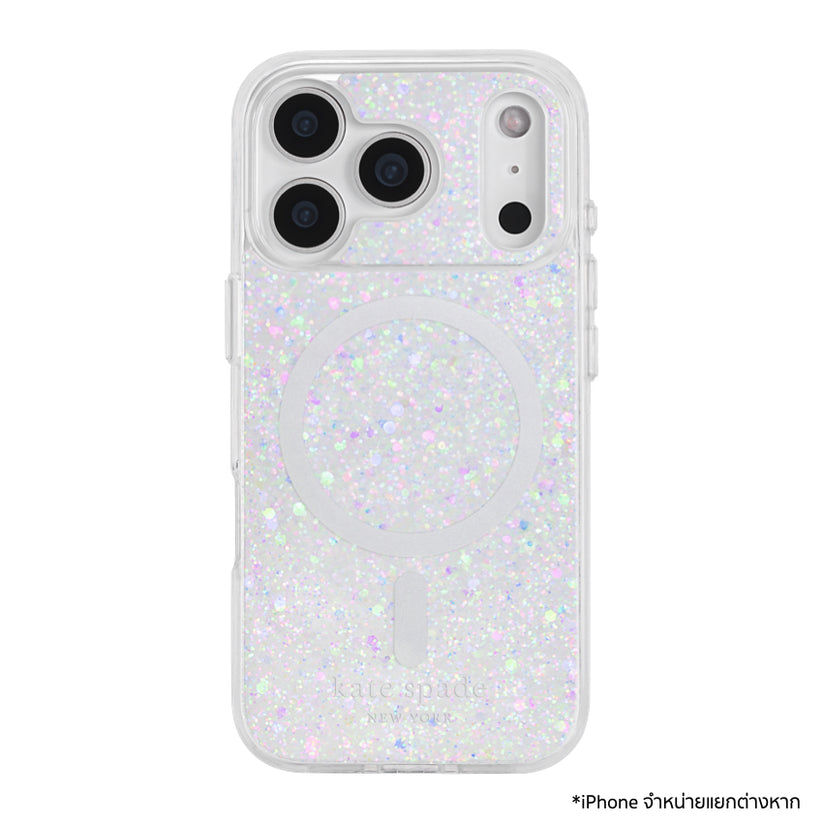 เคส iPhone 17 Pro Kate Spade Print MagSafe ลาย Chunky Glitter Iridescent แวววาว