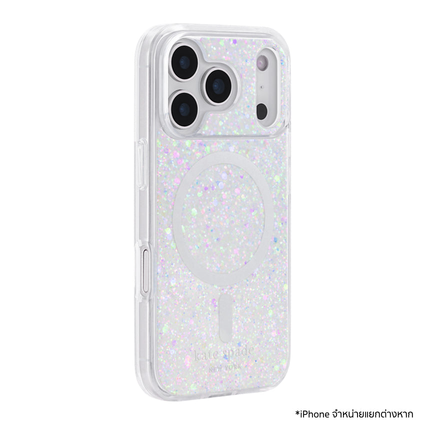 iPhone 17 Pro Case Kate Spade Chunky Glitter Iridescent Print รองรับ MagSafe