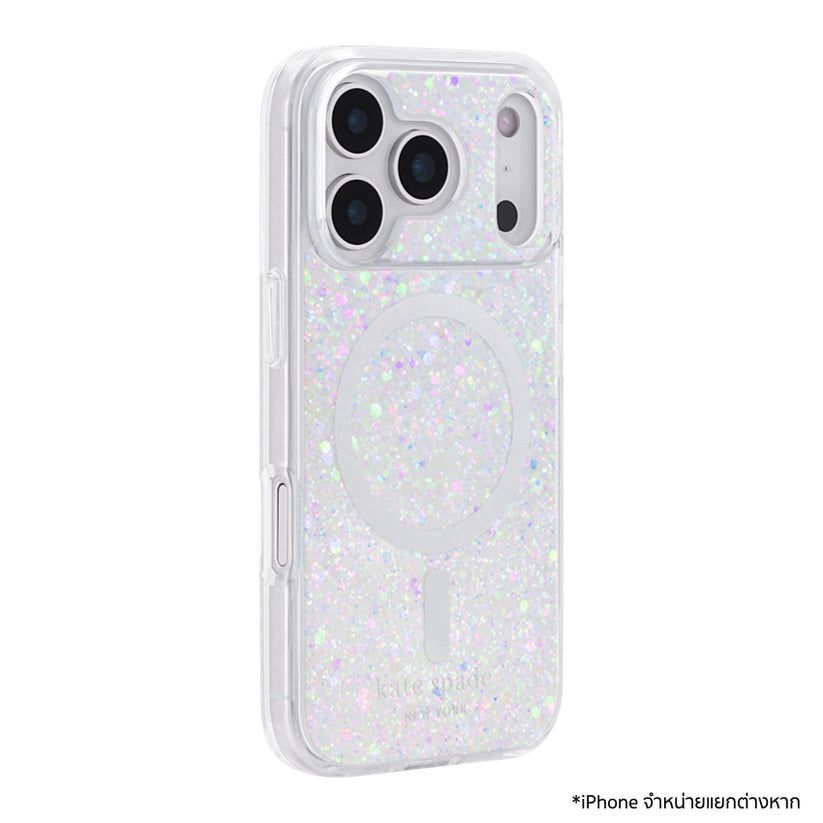 iPhone 17 Pro Case Kate Spade Chunky Glitter Iridescent Print รองรับ MagSafe