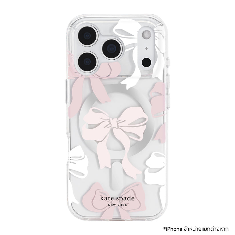 เคส iPhone 17 Pro Kate Spade Print Mag ลาย Tied With A Bow รองรับ MagSafe