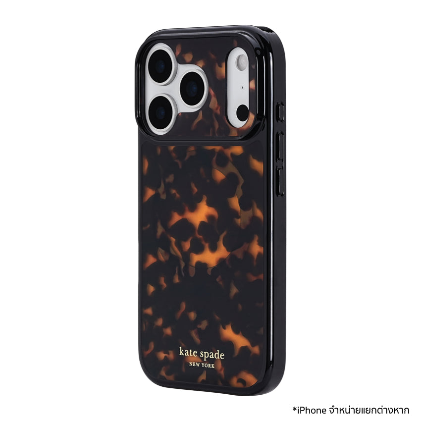 เคสกันกระแทก Kate Spade สำหรับ iPhone 17 Pro ลาย Tortoise Print