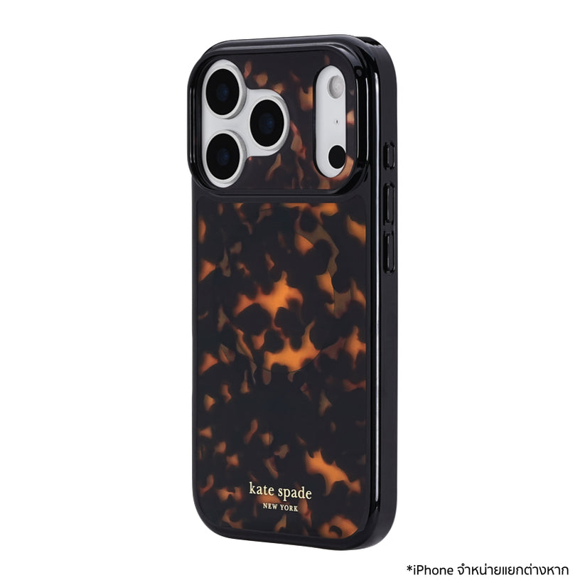 เคสกันกระแทก Kate Spade สำหรับ iPhone 17 Pro ลาย Tortoise Print