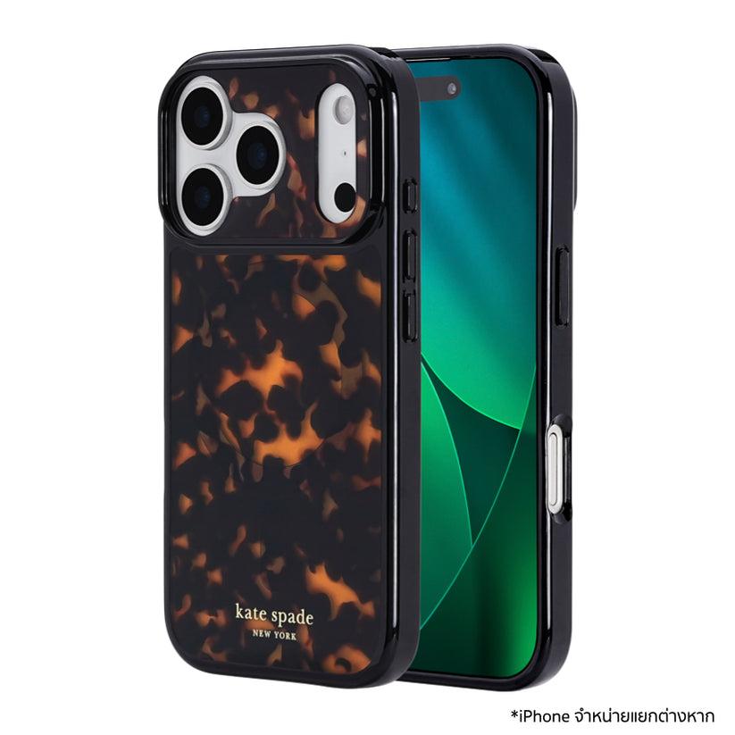 iPhone 17 Pro เคสแฟชั่น Kate Spade ลาย Tortoise Print รองรับ MagSafe