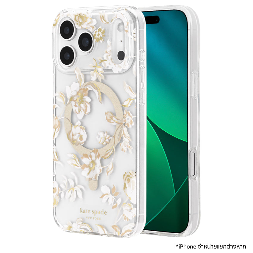 iPhone 17 Pro Max เคสแฟชั่น Kate Spade ลาย Autumn Toile Print รองรับ MagSafe