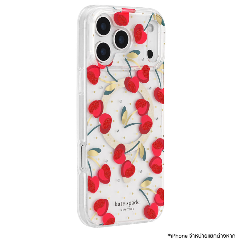 iPhone 17 Pro Max Case Kate Spade Cherry Dot Print ดีไซน์สดใส