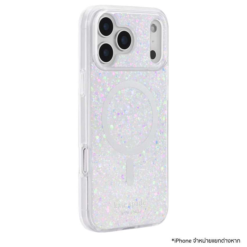 iPhone 17 Pro Max Case Kate Spade Chunky Glitter Iridescent Print รองรับ MagSafe