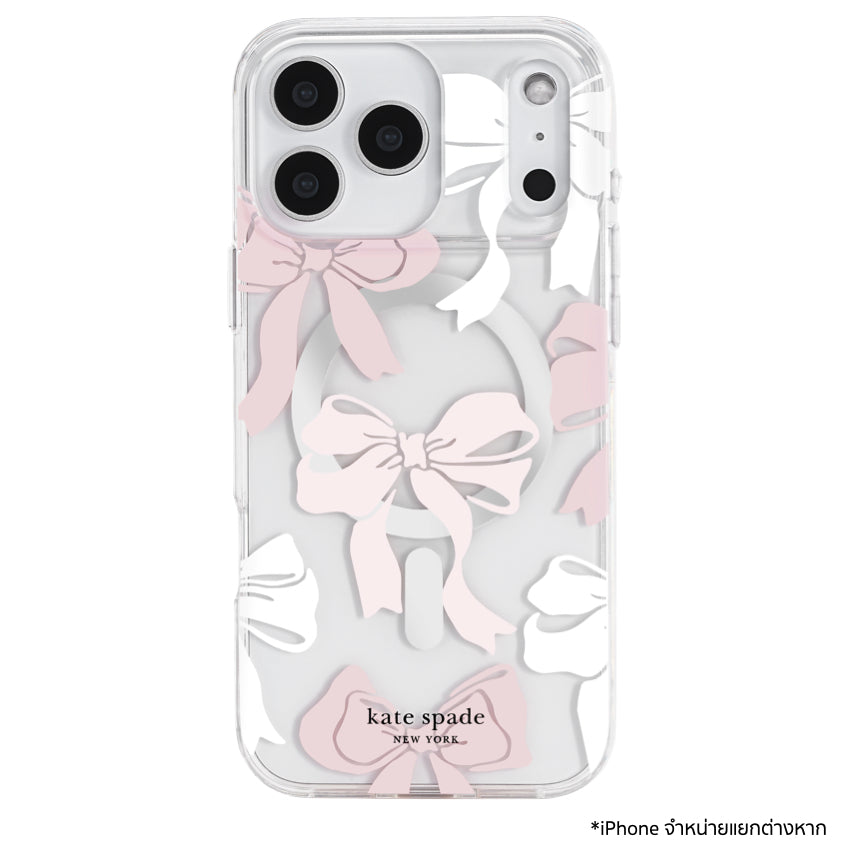 เคส iPhone 17 Pro Max Kate Spade Prints Mag ลาย Tied With A Bow รองรับ MagSafe