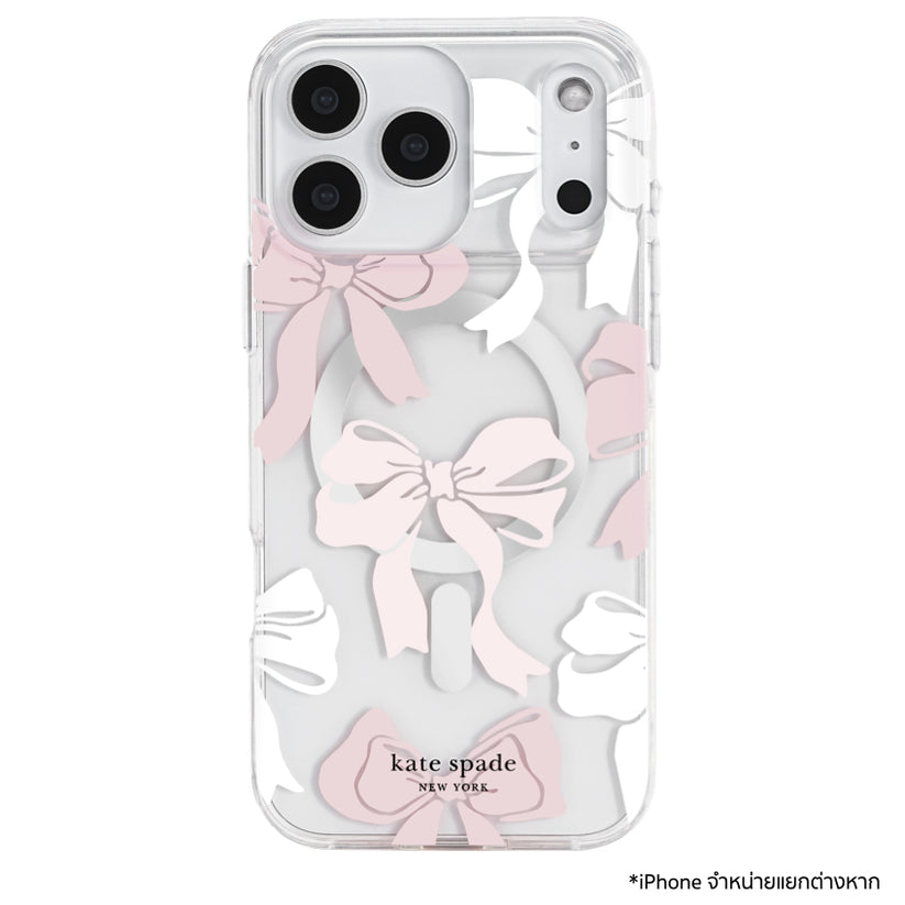 เคส iPhone 17 Pro Max Kate Spade Prints Mag ลาย Tied With A Bow รองรับ MagSafe