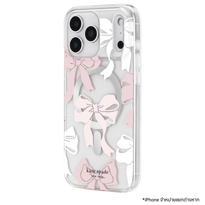 เคสกันกระแทก Kate Spade สำหรับ iPhone 17 Pro Max ลายโบว์ Tied With A Bow