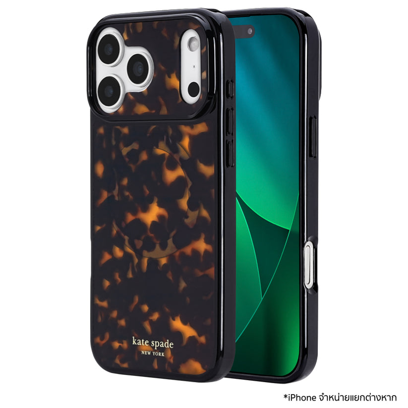 iPhone 17 Pro Max เคสแฟชั่น Kate Spade ลาย Tortoise Print รองรับ MagSafe