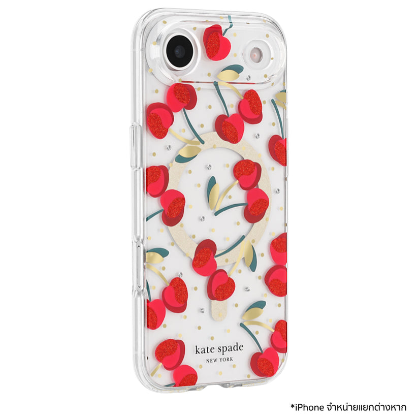 iPhone Air Case Kate Spade ลาย Cherry Dot ปกป้องเครื่องแบบบางเบา