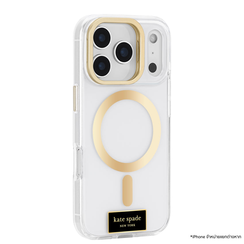 iPhone 17 Pro Case Kate Spade Icon Clear กันกระแทก พร้อมขาตั้ง