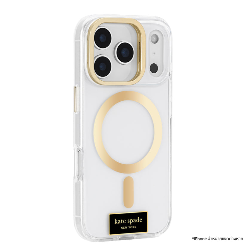 iPhone 17 Pro Case Kate Spade Icon Clear กันกระแทก พร้อมขาตั้ง
