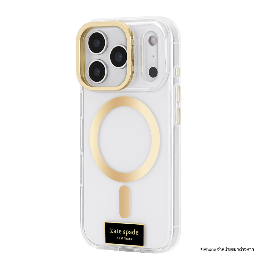 เคสกันกระแทกใส iPhone 17 Pro Kate Spade Stand MagSafe รุ่น Icon Clear