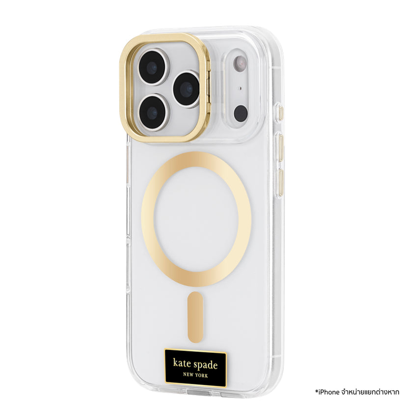 เคสกันกระแทกใส iPhone 17 Pro Kate Spade Stand MagSafe รุ่น Icon Clear