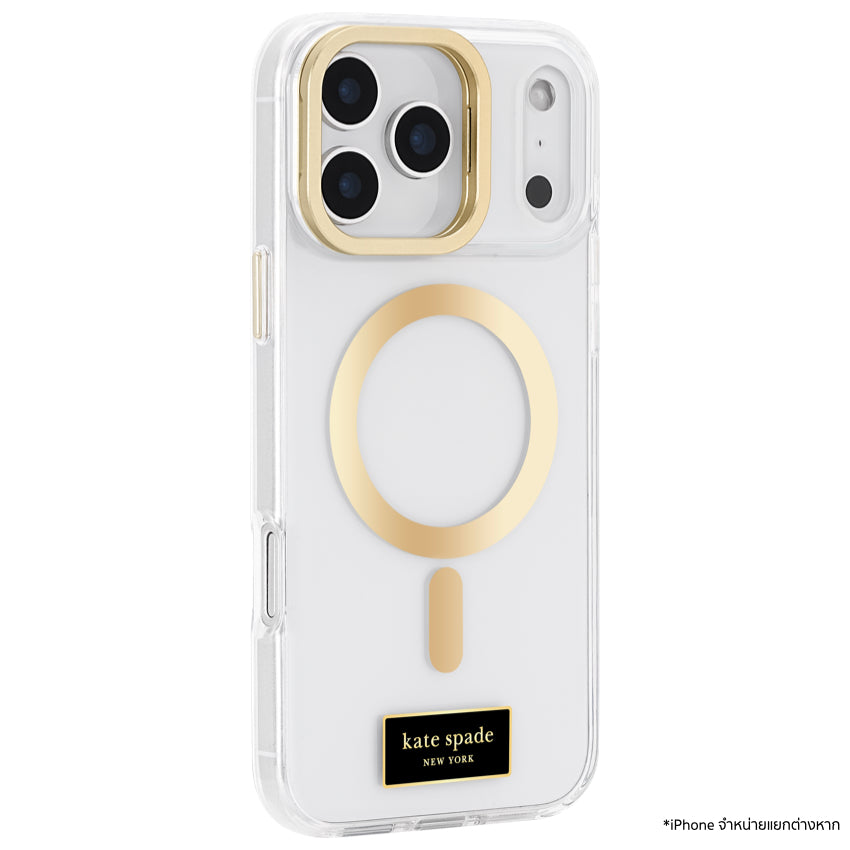 เคส iPhone 17 Pro Max Kate Spade รุ่น Icon Clear รองรับ MagSafe ดีไซน์ใสหรู