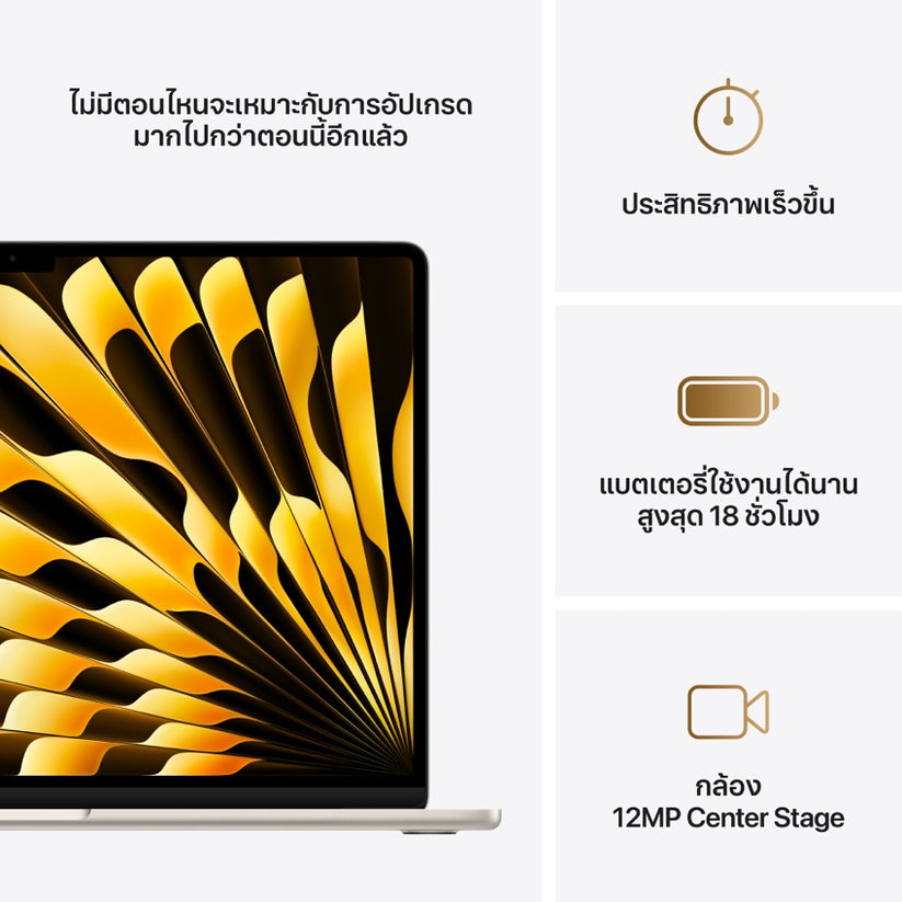15-inch MacBook Air: Apple M4 chip with 10-core CPU and 10-core GPU, 512GB SSD - Starlight