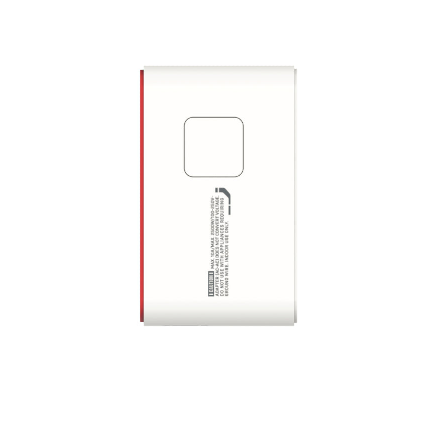 หัวชาร์จสำหรับเดินทาง Momax 1-World+ GaN 70W พร้อมสาย USB-C ในตัว (มี 3 พอร์ต) สี Gundam White