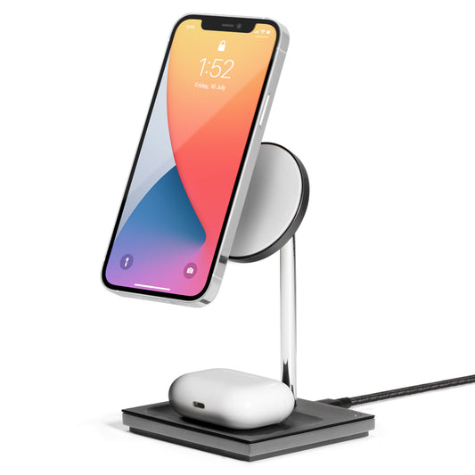 Nativeunion Snap Magnetic 2 in 1 Wireless Charger - Slate