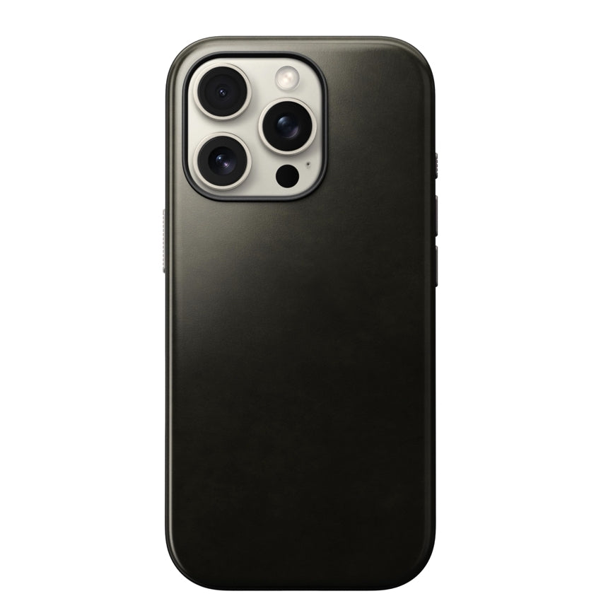 เคสหนัง iPhone 16 Pro Nomad Modern Horween - Green Chrome