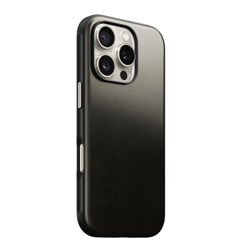 เคสหนัง iPhone 16 Pro Nomad Modern Horween - Green Chrome