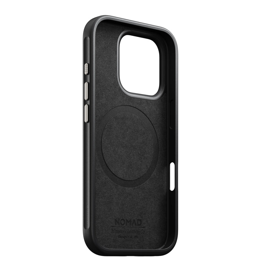 เคสหนัง iPhone 16 Pro Nomad Modern Horween - Green Chrome