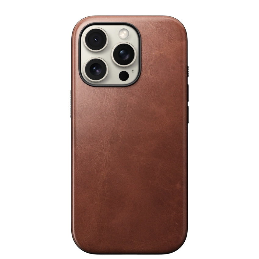 เคสหนัง iPhone 16 Pro Nomad Modern Leather Horween - Olde Dublin