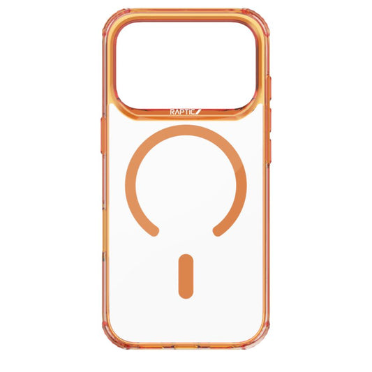 เคสใส iPhone 17 Pro Max Raptic Air Clear รองรับ MagSafe - Orange