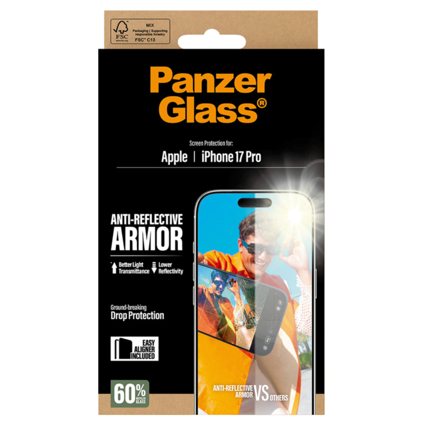 ฟิล์มกระจก PanzerGlass iPhone 17 Series Ultra Wide Fit ป้องกันรอย