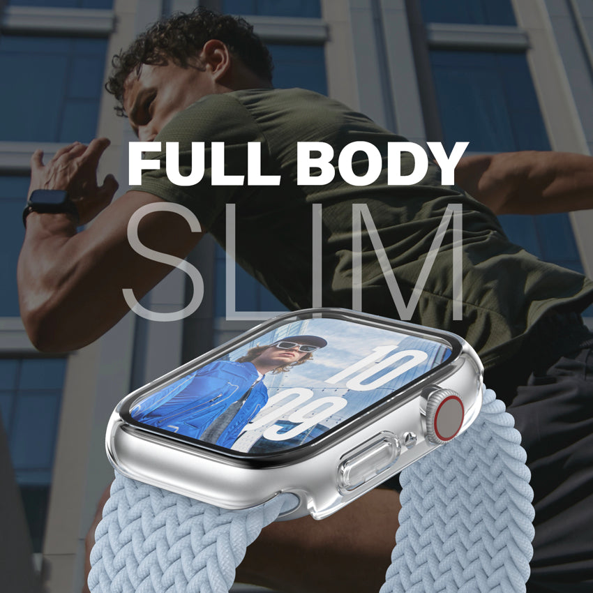 เคสพร้อมฟิล์มกระจก Apple Watch 10 PanzerGlass Full Body Slim สี Clear