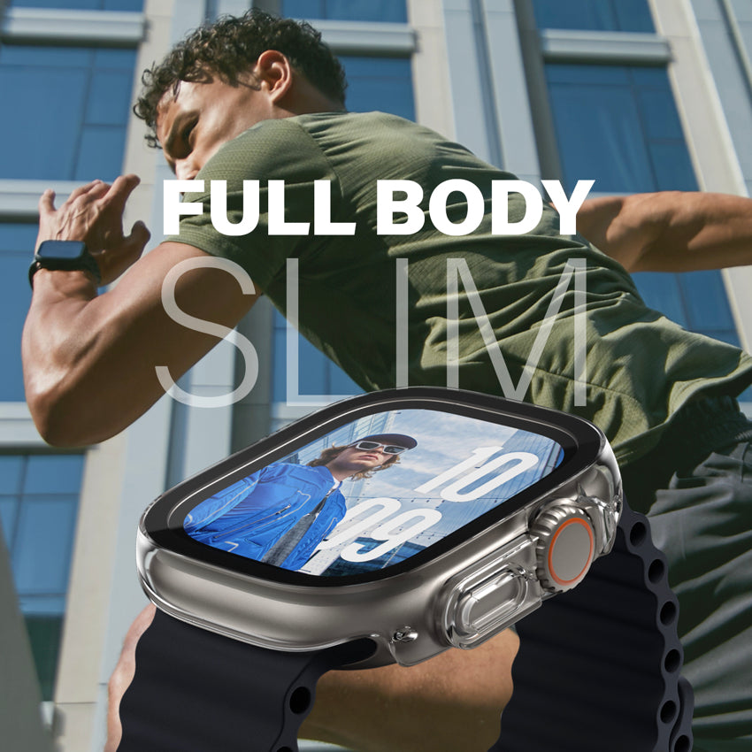 เคสพร้อมฟิล์มกระจก Apple Watch Ultra 2 PanzerGlass Full Body Slim สี Black