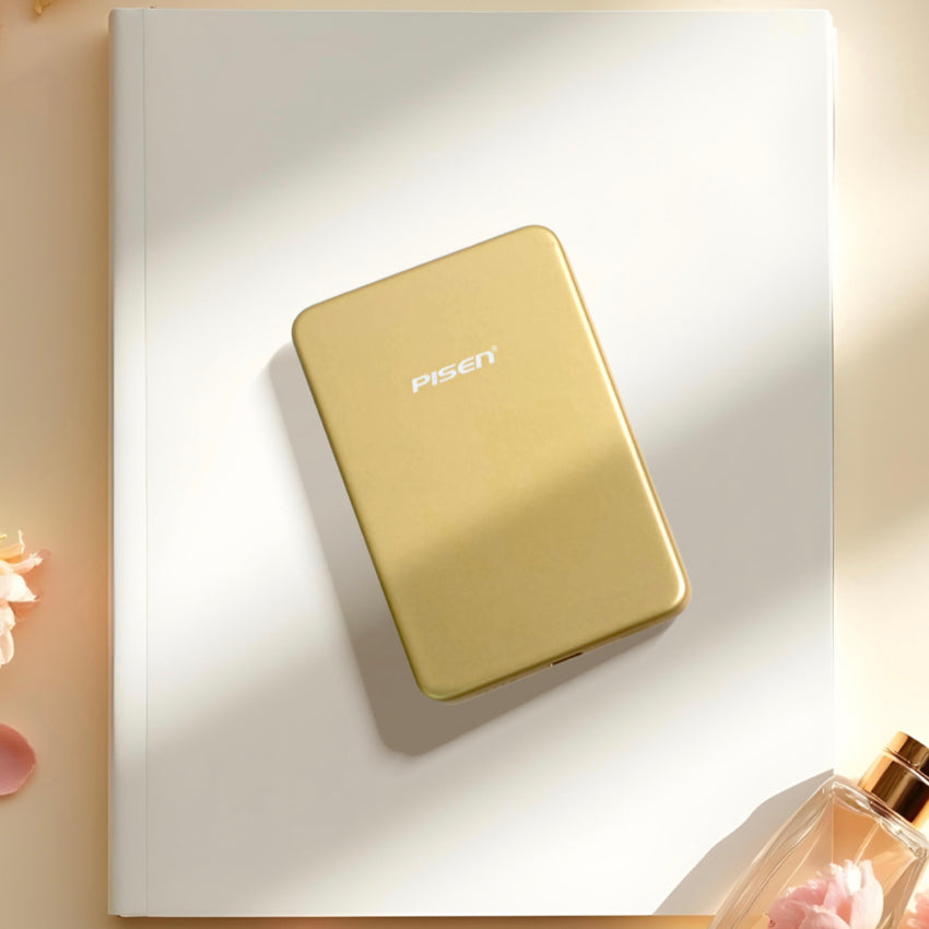 PISEN TP-D148 SleekVolt สีเหลือง 10,000mAh รองรับชาร์จเร็วและชาร์จไร้สาย
