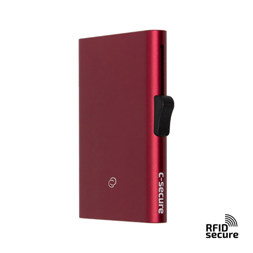 C-SECURE RFID XL Cardholder - Bordeuax Red