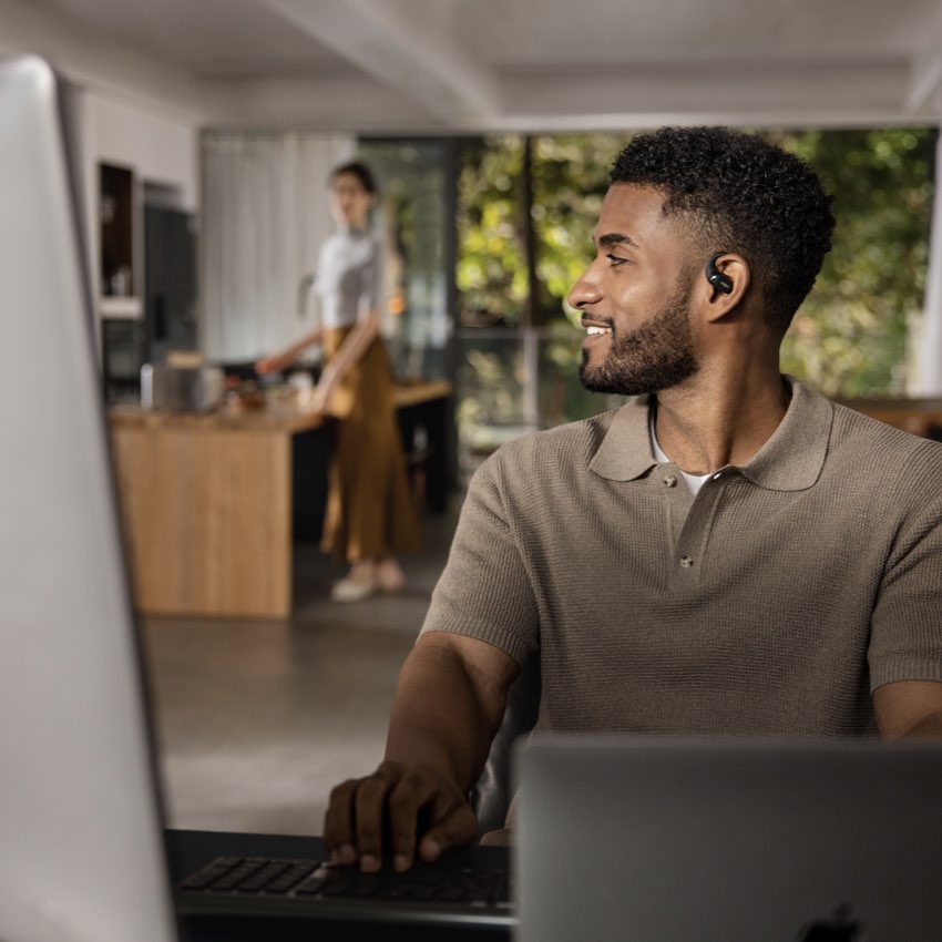 หูฟังไร้สาย Shokz OpenFit 2 สี Black